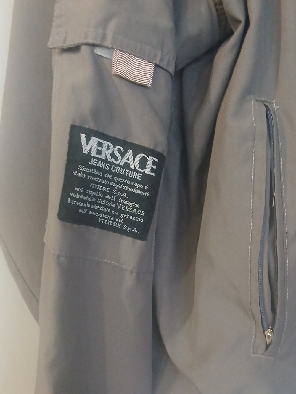 Versace Men's Windbreaker Jacket and Cargo Pants Set - Gray - Picture 2 of 16